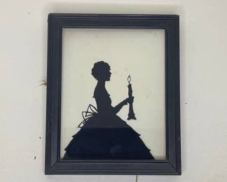 Silhouette Portrait with Candle