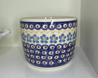 Wiza Poland "Blue Daisy" Ceramic Bowl