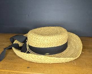 The Scala Collection Straw Boater Hat