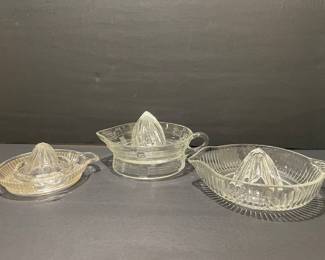 Vintage Glass Citrus Juicers