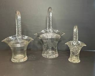 Vintage Glass Basket Collection