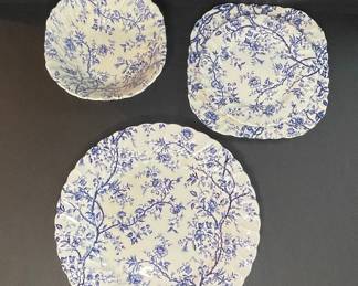 Johnson Brothers Old Bradbury Pattern Plates and Bowl