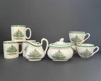 Spode Christmas Tree Tea Set