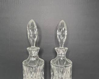 Cut Crystal Perfume Bottles with Stopper
