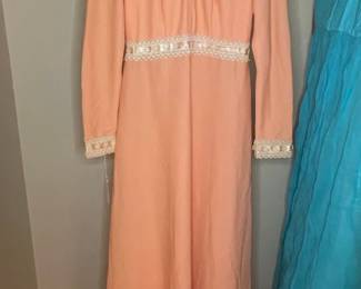 Meyer Jonasson Co. Apricot Dress Vtg NOS
