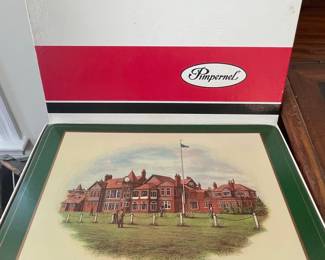 Pimpernel "Famous British Golf Clubs" Placemats Set Vtg