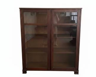 Vintage China Cabinet with Glass Doors