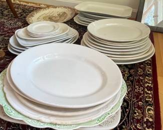 Large Collection of Serving Platters, Bowls, Plates, including Villeroy & Boch, Johnson Bros, Ironstone, Pfaltzgraff & more
