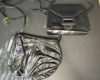 Contessa Genuine Leather Handbag and Alcott & Andrews Shoulder Bag Vtg