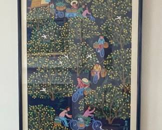 Framed Print of Vietnamese Village Scene