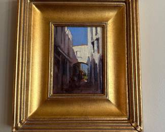 Artist William M Berra (Bill Berra) "Via V Emanuele Capri"