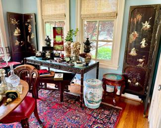 Antique Chinese and Japanese decor.