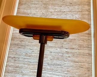 Arteluce Murano floor lamp in yellow. 