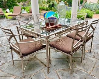 Brown Jordan outdoor patio furniture.