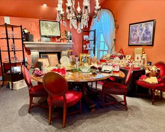 Large living room turned dining!