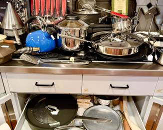 All-Clad pots and pans