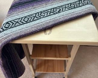 Steer Painted Table WMexican Throw