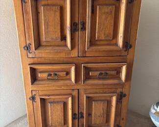 Distressed SW Mexican HutchArmoire 