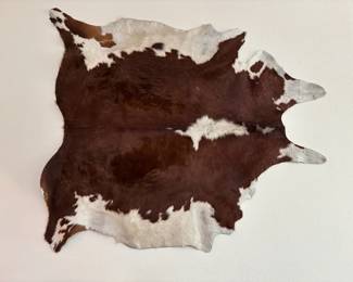 BrownWhite Cowhide