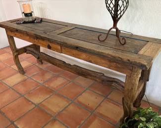 Southwest Distressed Door Table 
