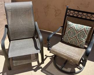 Outdoor Swivel, Rocking Chair Set