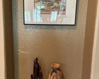 Watercolor, Ironwood, Sun Vase