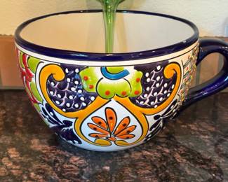 Talavera Garden Bowl WWater Stick
