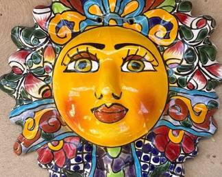 Talavera Sun Face