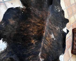 BlackBrown Cowskin Rug