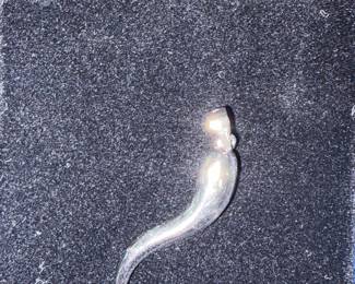 Sterling Silver Cornicello Horn Marked 925 