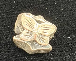 Authentic TROLLBEADS Butterflies Bead Sterling Silver Charm  Designer: Søren Nielsen Retired