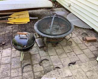 Firepit and small grill