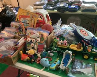 LOTS of Fisher price toys….many vintage pieces