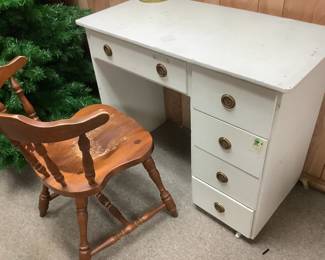 Small white desk