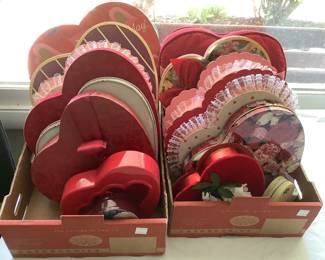 Vintage Valentine candy boxes