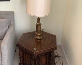 Pair of end tables….$45 each.  And lamp