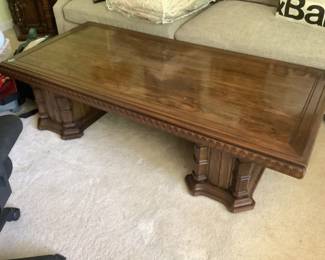 Wooden rectangular coffee table….$95