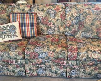 Floral fabric  couch 
