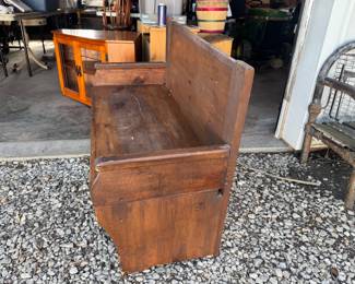 Antique wooden bench 