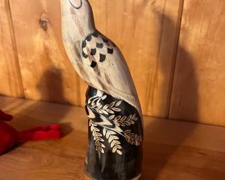 Carved horn art