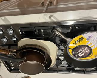 Pans, Dishes, Utensils Galore