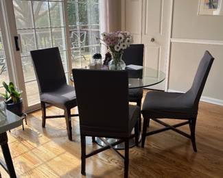 Glass Table and Chairs