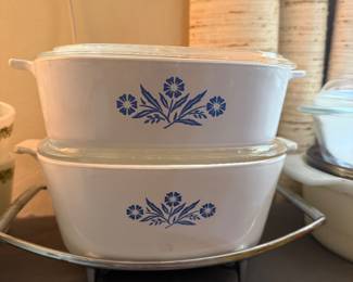 Corning Ware Blue Cornflower Casserole Dishes