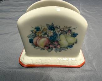 Avon Sweet County Harvest Ceramic Napkin Holder