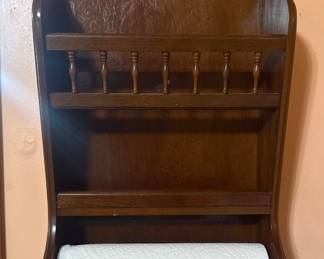Heart cutout Kitchen Organizer and Paper towel holder