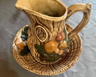 Mushroom Bryan Mold Pitcher & Bowl