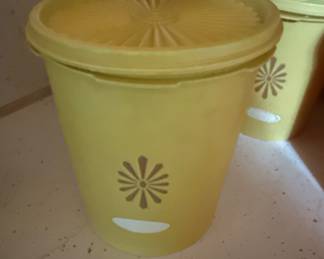 Tupperware Canisters - Yellow