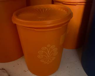 Tupperware Canisters - Orange