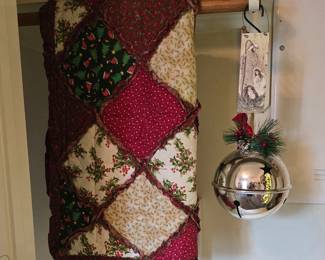 Christmas quilt and bell