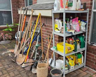 yard tools, gardening supplies